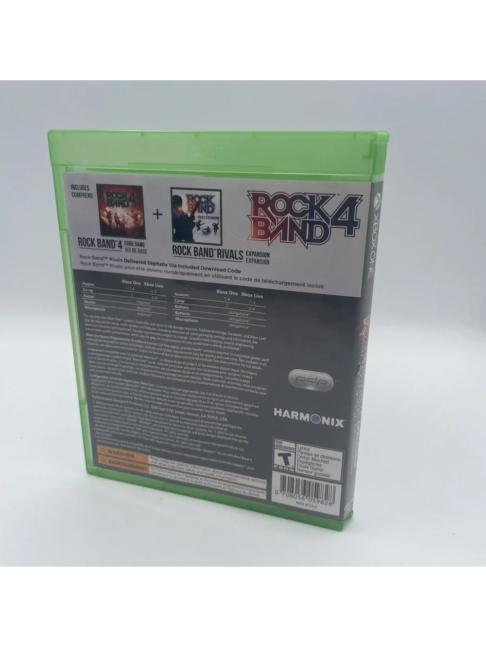 Rock Band 4 Plus Rivals Expansion Xbox One (No Code) with insert XBOX